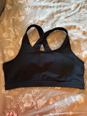 Everyday Support Black Crossback Sports Bra - Royal Change